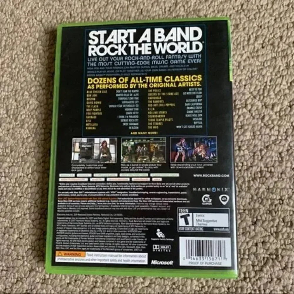 XBox 360 Rock Band ⭐️